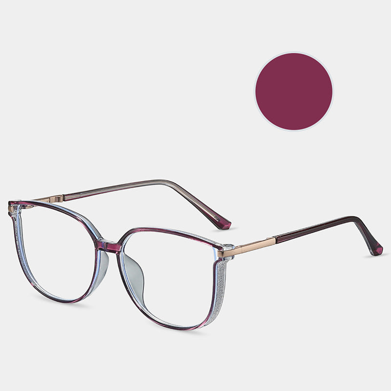 ✨Modne damskie okulary HD z dużą ramką chroniące przed niebieskim światłem-TAB