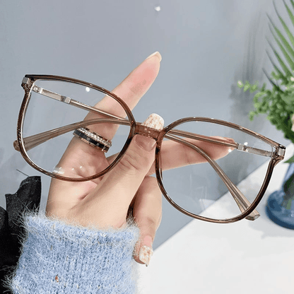 ✨Modne damskie okulary HD z dużą ramką chroniące przed niebieskim światłem