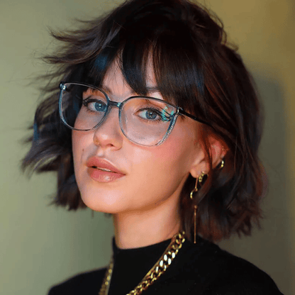 ✨Modne damskie okulary HD z dużą ramką chroniące przed niebieskim światłem