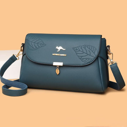 🎁Wykwintne prezenty👜nowa modna wielowarstwowa skórzana torba damska