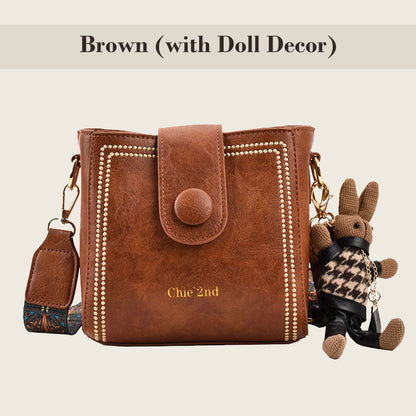 👜Torba w stylu vintage z regulowanym szerszym paskiem na ramię