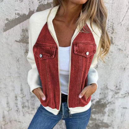 🔥Nowa modna damska kurtka z kreatywnym splotem denim