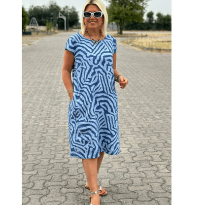 🎁2025 Bohemian Vintage drukowane sukienki casualowe👗