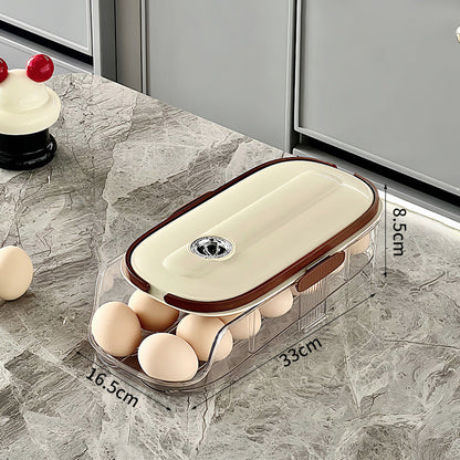 🥚🥚 Czysty kuchenny organizer na jajka do bocznych drzwi lodówki