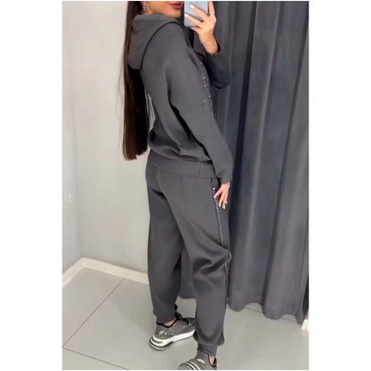 🍂 Wyprzedaż sezonowa ❄️ Damska bluza z kapturem + spodnie do joggingu
