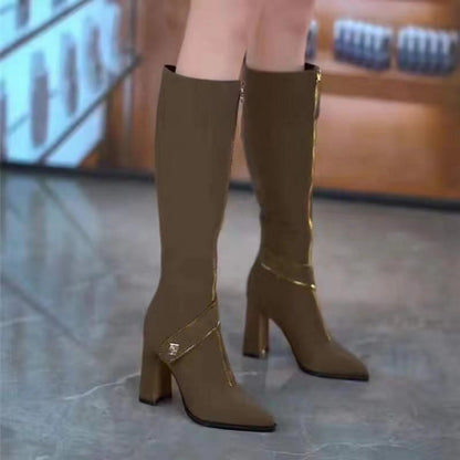 【🎉Idealny prezent】👢Botki na niskim obcasie ze szpiczastymi noskami
