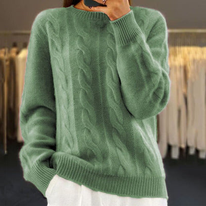 Ciepły sweter damski w stylu vintage