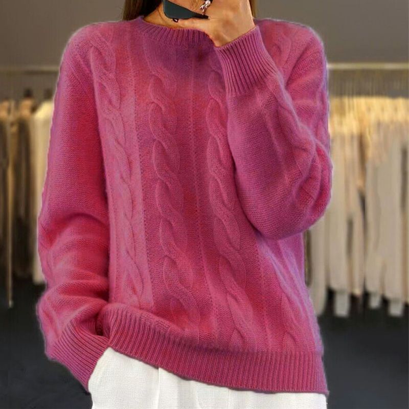 Ciepły sweter damski w stylu vintage