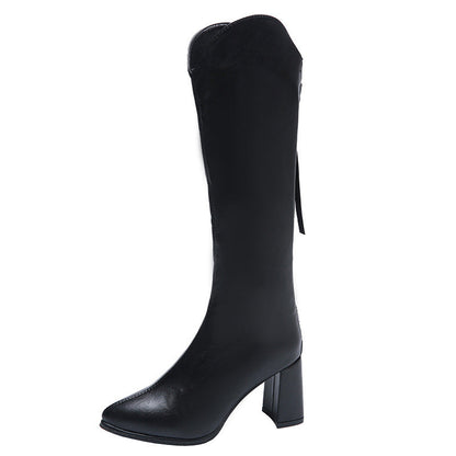 【✨Nowości 2025】👢Eleganckie damskie buty na wysokim obcasie ze szpiczastymi noskami