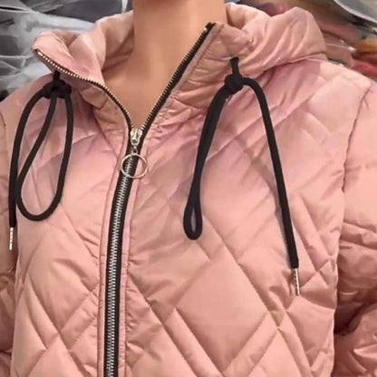 🔥 【S-3XL】 Modny damski płaszcz typu parka z zabudowanym dekoltem i długością do bioder