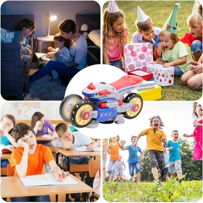 【🎁Najlepszy prezent dla dziecka】🏍️Motocykl deformacyjny ze światłem i muzyką