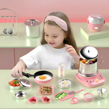 🍳Mini kuchnia (zabawki dla dzieci) - zestaw 22 elementów