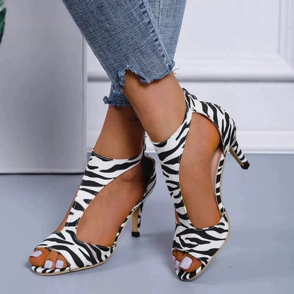 【🔥EU 35-43】👡2025 Nowe modne damskie rzymskie buty na wysokim obcasie