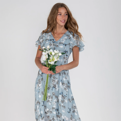 🌸 Lekka, krótka, kwiatowa sukienka maxi【M-3XL】
