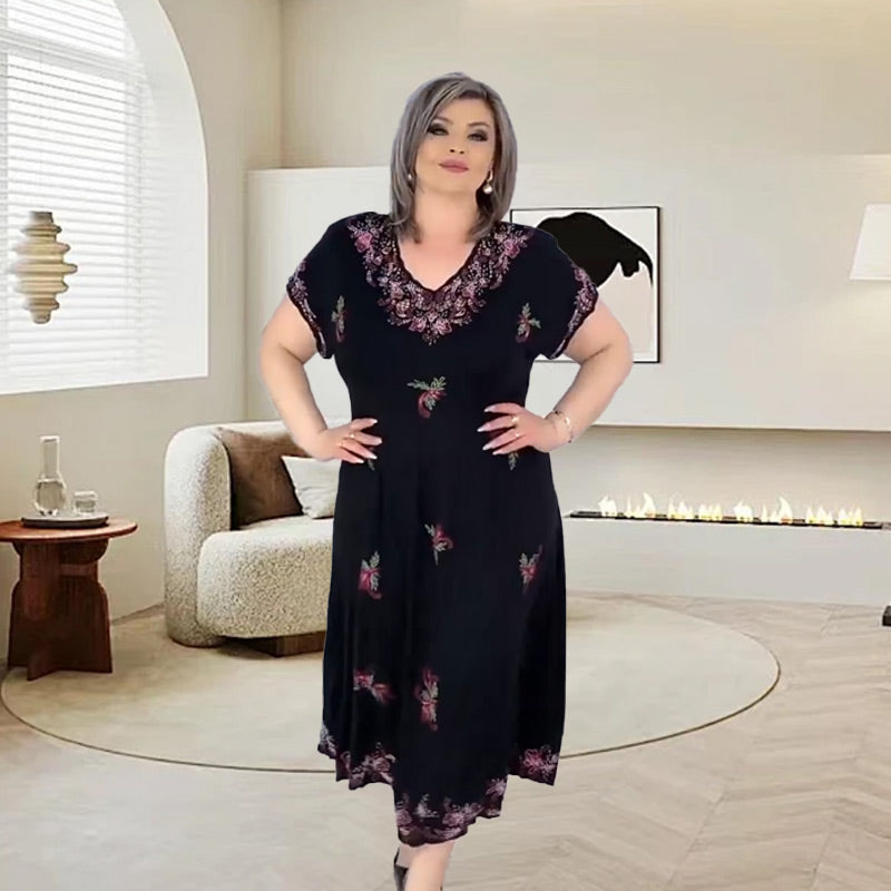 🌺Sukienka z dekoltem w serek dla kobiet