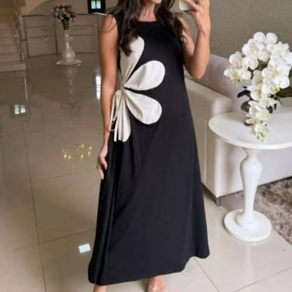 👗 Sukienka bez rękawów dla kobiet z nadrukiem kwiatowym 🌸
