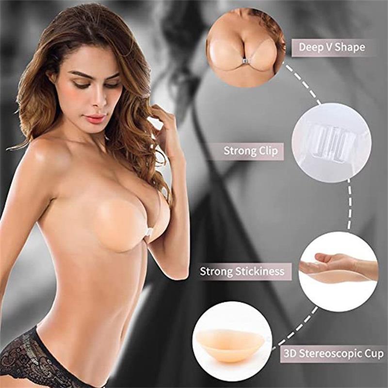 👙 Niewidoczny biustonosz samoprzylepny typu push-up