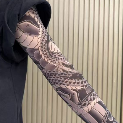 🔥Nowy trend ❤️‍🔥 Ultracienkie rękawy przeciwsłoneczne z wzorem tatuażu