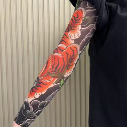 🔥Nowy trend ❤️‍🔥 Ultracienkie rękawy przeciwsłoneczne z wzorem tatuażu