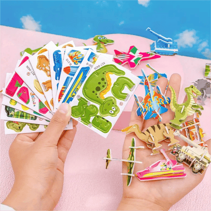 🎁Ostatni dzień promocji - 50% zniżki🔥Edukacyjne puzzle 3D z kreskówek z 2025 roku