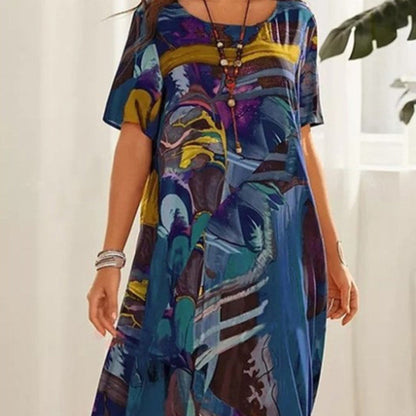 [S-5XL]✨Zwiewna sukienka w jasnych, tropikalnych kolorach
