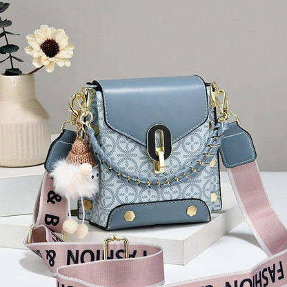 Damska modna skórzana torba crossbody