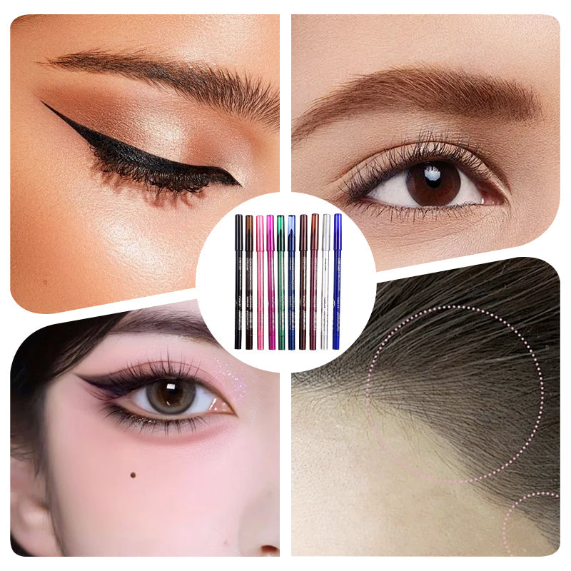 💕10 kolorowych eyelinerów żelowych