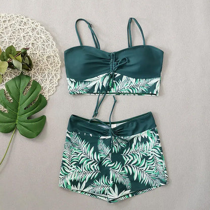 👙 Dwuczęściowy kostium kąpielowy z nadrukiem dla kobiet