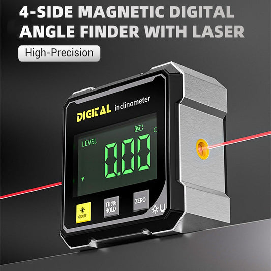🔧 Magnetyczny cyfrowy 4-stronny skaner kątowy laserowy💥