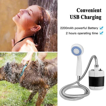 🚿Zewnętrzny przenośny prysznic na zewnątrz USBIlość