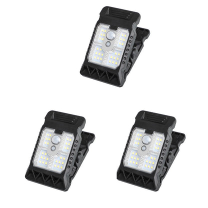 💡 Zewnętrzna lampa solarna z klipsem i czujnikiem ruchu 🔥Kup 2 sztuki, a 1 dostaniesz gratis