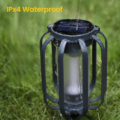 Zewnętrzna lampa solarna kempingowa o klasie ochrony IPX65