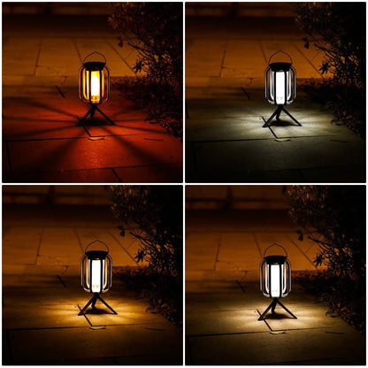Zewnętrzna lampa solarna kempingowa o klasie ochrony IPX65