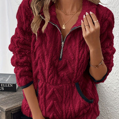🍂Bluza z kapturem zapinana na suwak