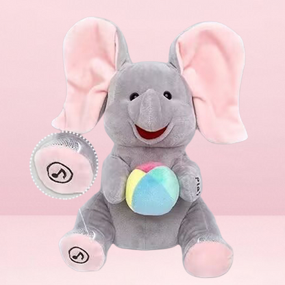🎁🐘 Śliczna pluszowa zabawka w kształcie słonia do zabawy w chowanego