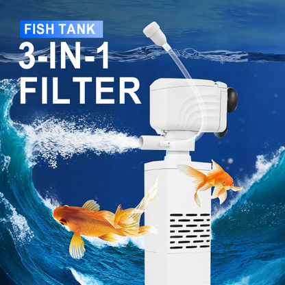 Filtr do akwarium 3 w 1 – filtracja, natlenianie i pompowanie wody