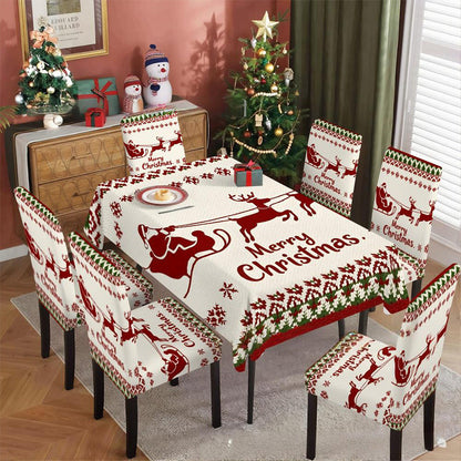 🦌Wesoły, klasyczny świąteczny obrus🎄🎁