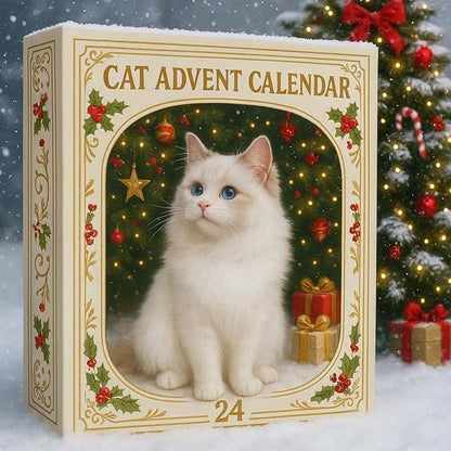 【🎁Oferta świąteczna🎄】Kalendarz adwentowy dla miłośników kotów na rok 2025