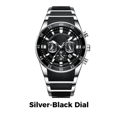 🎁 Wodoodporny, wielofunkcyjny zegarek kwarcowy dla mężczyzn⌚