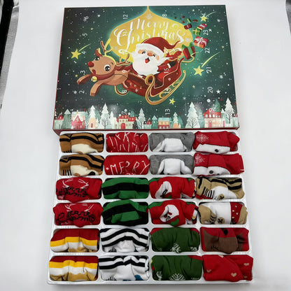 🎄🎁Adwentowy kalendarz ze skarpetek świątecznych🧦