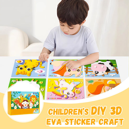 🧩🎨 Zrób to sam: Naklejki 3D EVA dla dzieci🎁