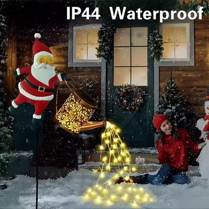 🎅 Lampa solarna "Święty Mikołaj" - Magiczne światło wypełnia ogród świątecznym blaskiem. ✨
