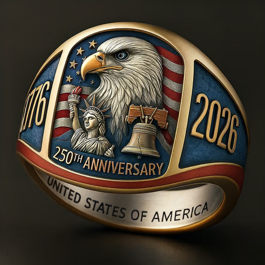 🎖️Pierścień pamiątkowy z orłem z okazji 250. rocznicy 1776–2026🦅