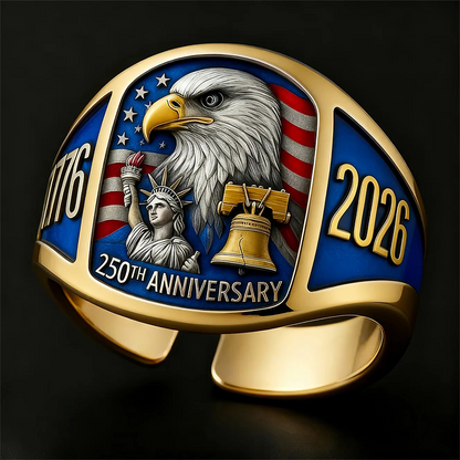 🎖️Pierścień pamiątkowy z orłem z okazji 250. rocznicy 1776–2026🦅