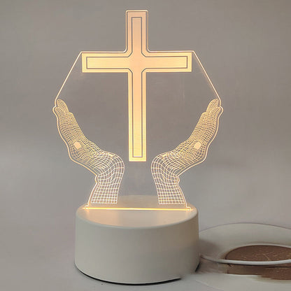 🌙 Spokój i wiara w jednym świetle – 3D lampka nocna z Jezusem
