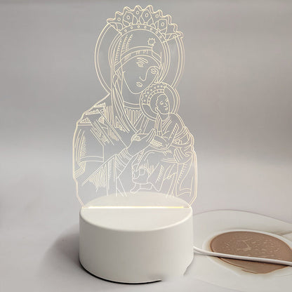 🌙 Spokój i wiara w jednym świetle – 3D lampka nocna z Jezusem