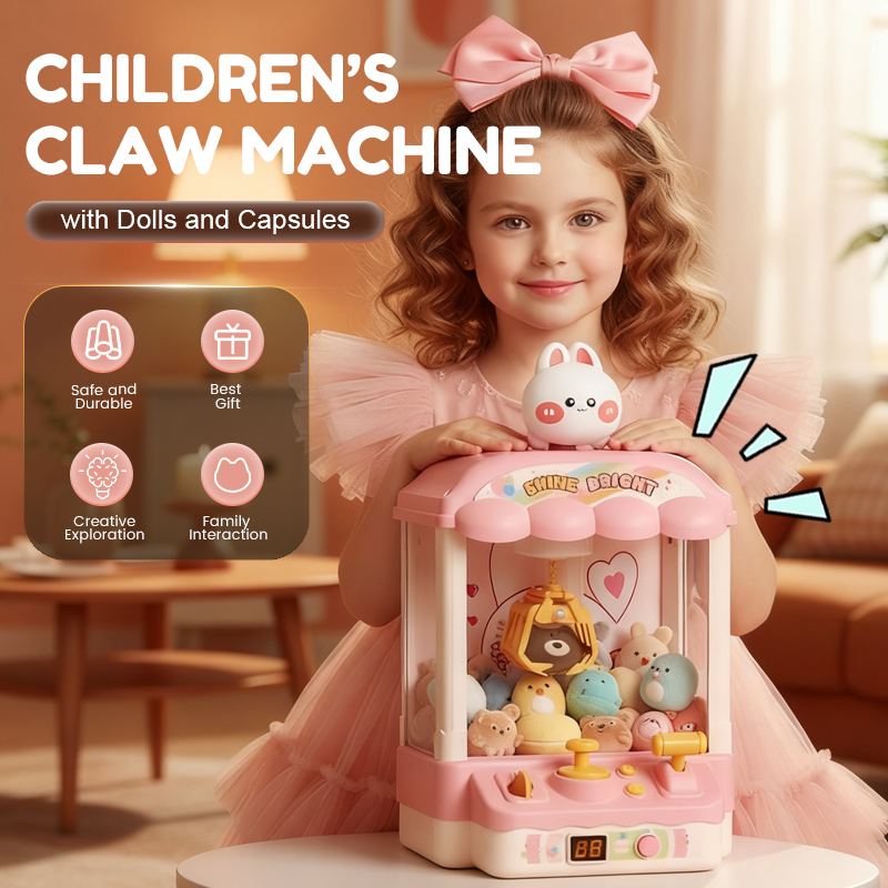 🎮 Urocza maszyna dla dzieci w kształcie zwierzątek z lalkami i kapsułkami | Zabawa dla całej rodziny! 🐻✨
