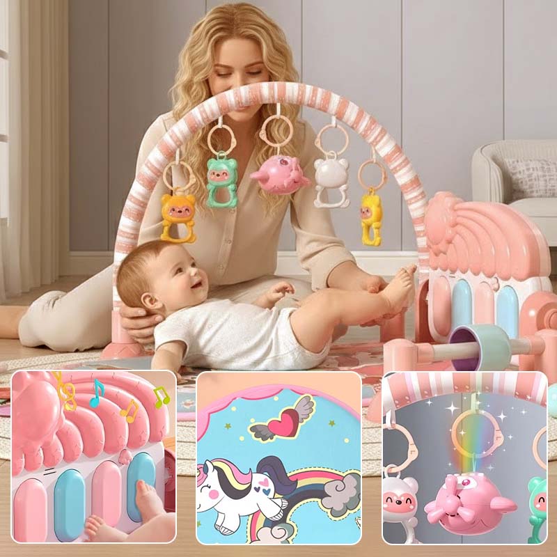 🎁Mata do zabawy z muzycznym pianinkiem dla niemowląt 3 w 1