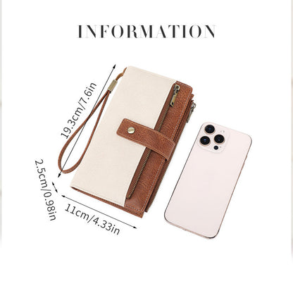 👛 Portmonetka damska w stylu retro - antykradzieżowy design