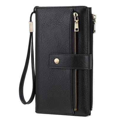 👛 Portmonetka damska w stylu retro - antykradzieżowy design